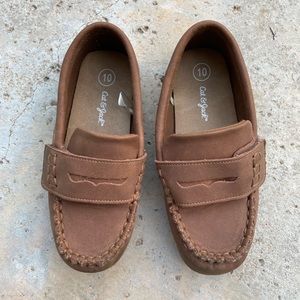 Cat & Jack Toddler Boys Loafer. Brown Faux Suede. Size 10